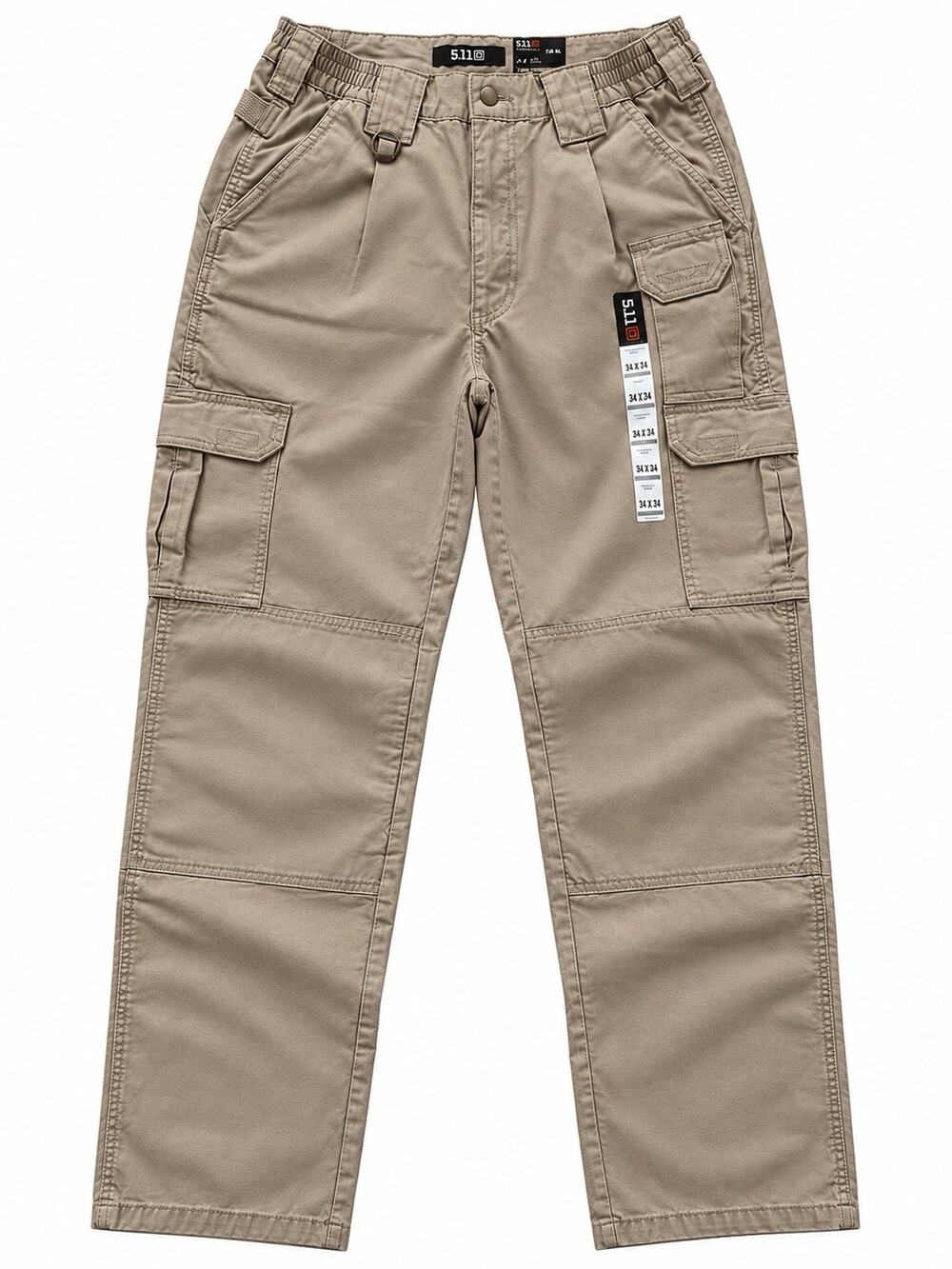 5.11 Tactical Pants Mens 32x34 Khaki Cargo Utility Relaxed Fit NWT Style 74251
